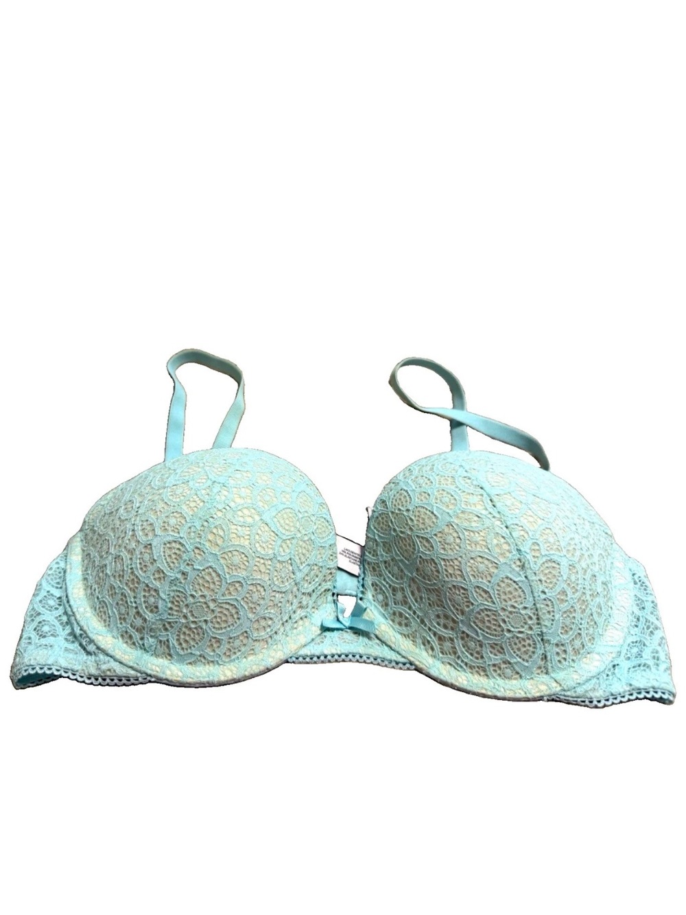 Victoria secret Dream Angels Women’s Blue Lace Push-Up Underwire Bra! 36C